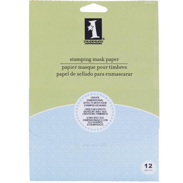 Inkadinkado Stamping Mask Paper, 5x7, 12 pk